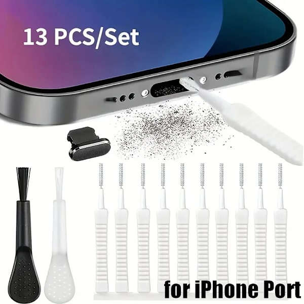 Staubschutz Für Den Usb-c-ladeanschluss, Reinigungsset Für Iphone 16, 15 Und 14 Pro Max, Tastaturbürste, Usb-c-geräte Für Iphone