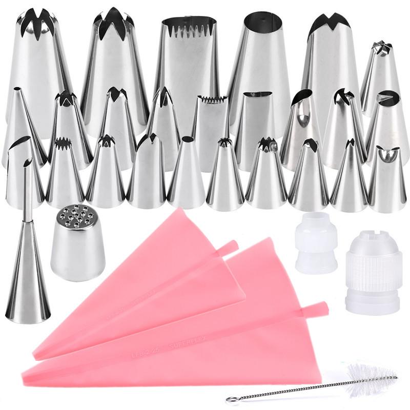 Tüll-spritzbeutel-set – 27-teilig, Likörtüllen, Spritzbeutel Und Zubehör – Backwerkzeug