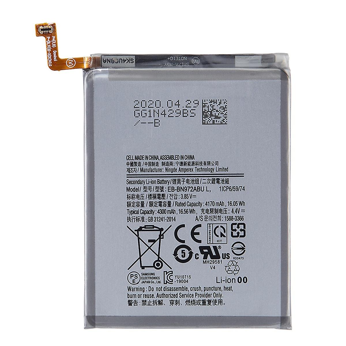 3,85 V 4170 Mah Lithium-ionen-polymer-akku Für Samsung Galaxy Note 10 Plus 4g (referenz: Eb-bn9)