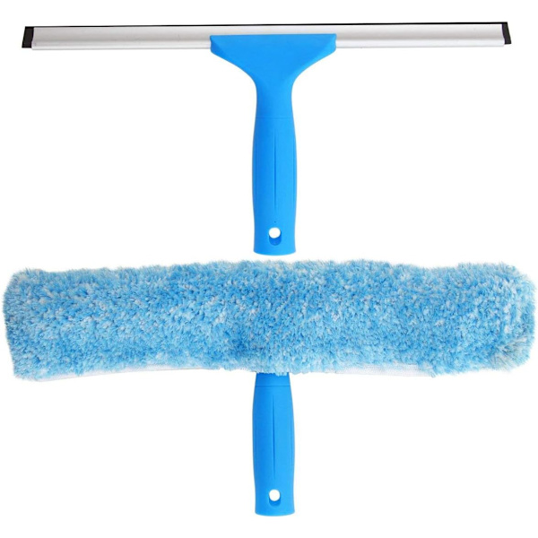 Professionelles Fensterreinigungsset – Schaber Und Mikrofasertuch, 35 Cm