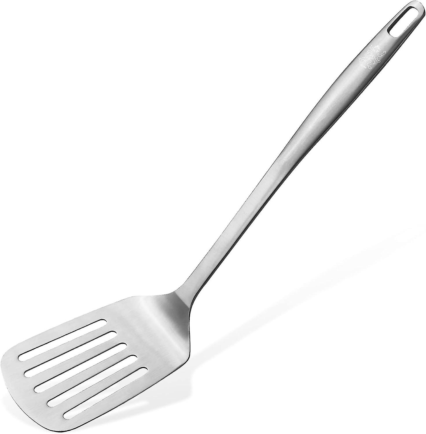 31 Cm Langer Schlitzspatel, Elegantes Design, Edelstahl, Satiniertes Finish (farbe: Silber)