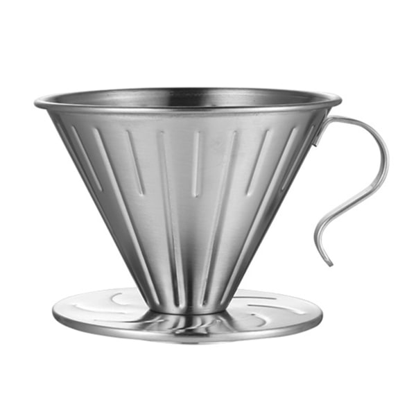 V-förmiger Kaffeefilter Aus Edelstahl, Kaffeetrichter, Kaffeefilter Für Manuelles Brühen, Filterkaffeetasse L