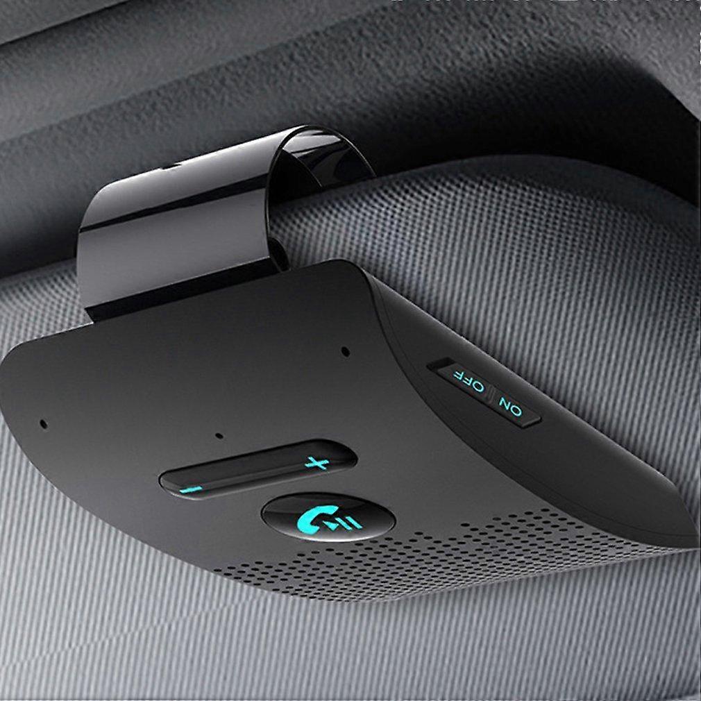 Bluetooth 5.0 Freisprecheinrichtung Fürs Auto, Mit Sonnenblendenclip, Drahtlosem Audioempfänger, Lautsprecher, Musikplayer Und Doppelmikrofon.