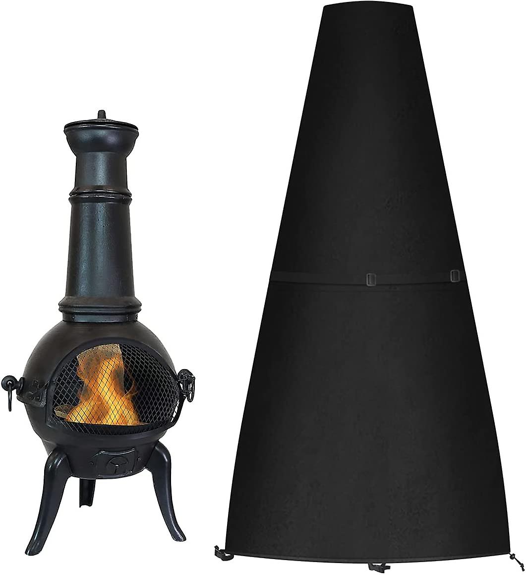 Runde, Wasserdichte Feuerschalenabdeckung, Schutzhülle Für Grills Mit Kordelzug (122 X 21/61 Cm)