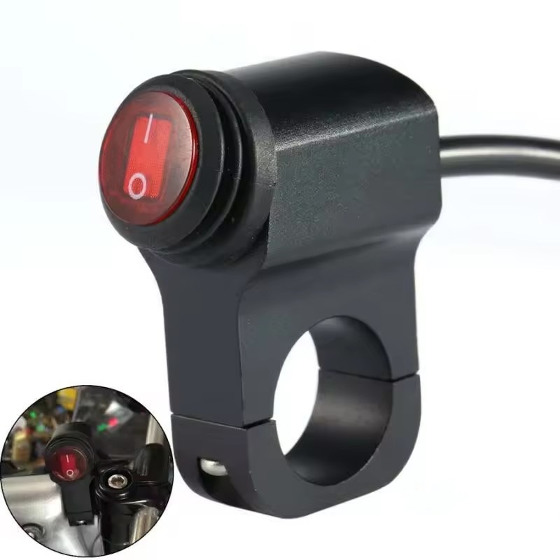 Wasserdichter 12v-scheinwerferschalter Für Motorrad Und Atv, Motorrad-scheinwerferschalter, Ein-/ausschalter Für Led-nebelscheinwerfer