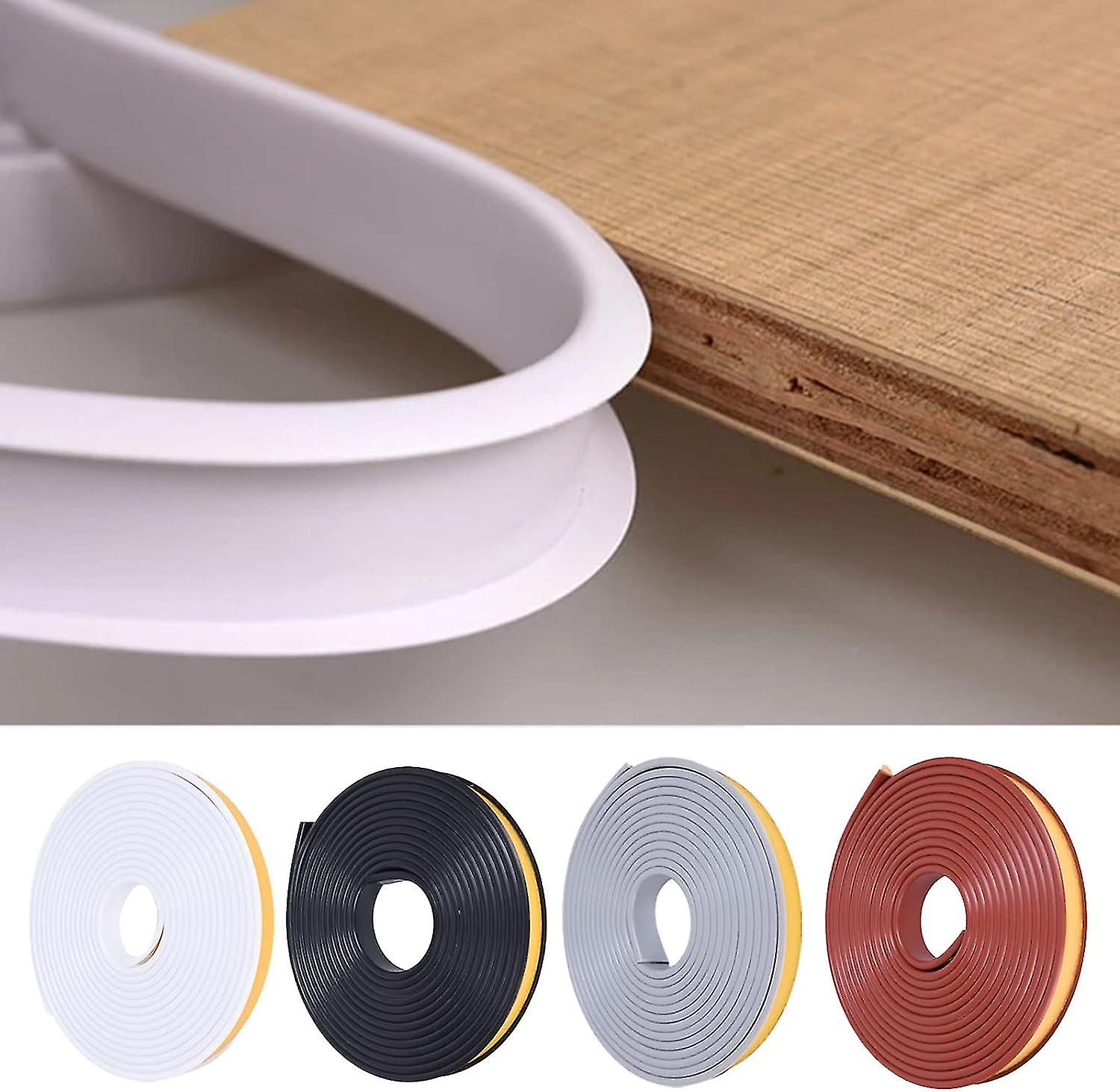U-förmiges Kantenband, Kompatibel Mit Möbeln, 5 M – Flexibles Tpe, Faltbarer Kantenschutz, Kompatibel Mit Möbelkanten, Leisten Und Arbeitsplatten (weiß, 12 Mm X 12 Mm).