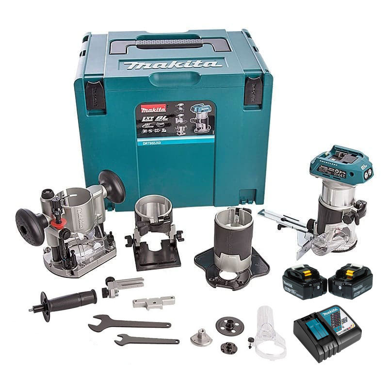 18v Li-ion Bl Akku-freischneider (2x3,0 Ah) Mit Zubehör In Makpac - Makita Drt50rfjx3