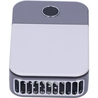 Tragbarer Elektrischer Ventilator Mit Led-digitalanzeige, Usb-ladeanschluss Und Tragegurt, Ideal Für Zuhause Und Unterwegs. Marineblau.