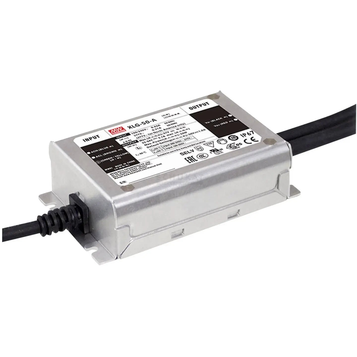 [gebraucht] B-ware Mean Well Led Treiber Netzteil Schaltnetzteil Konstantleistung Ip67 Metall 50 W
