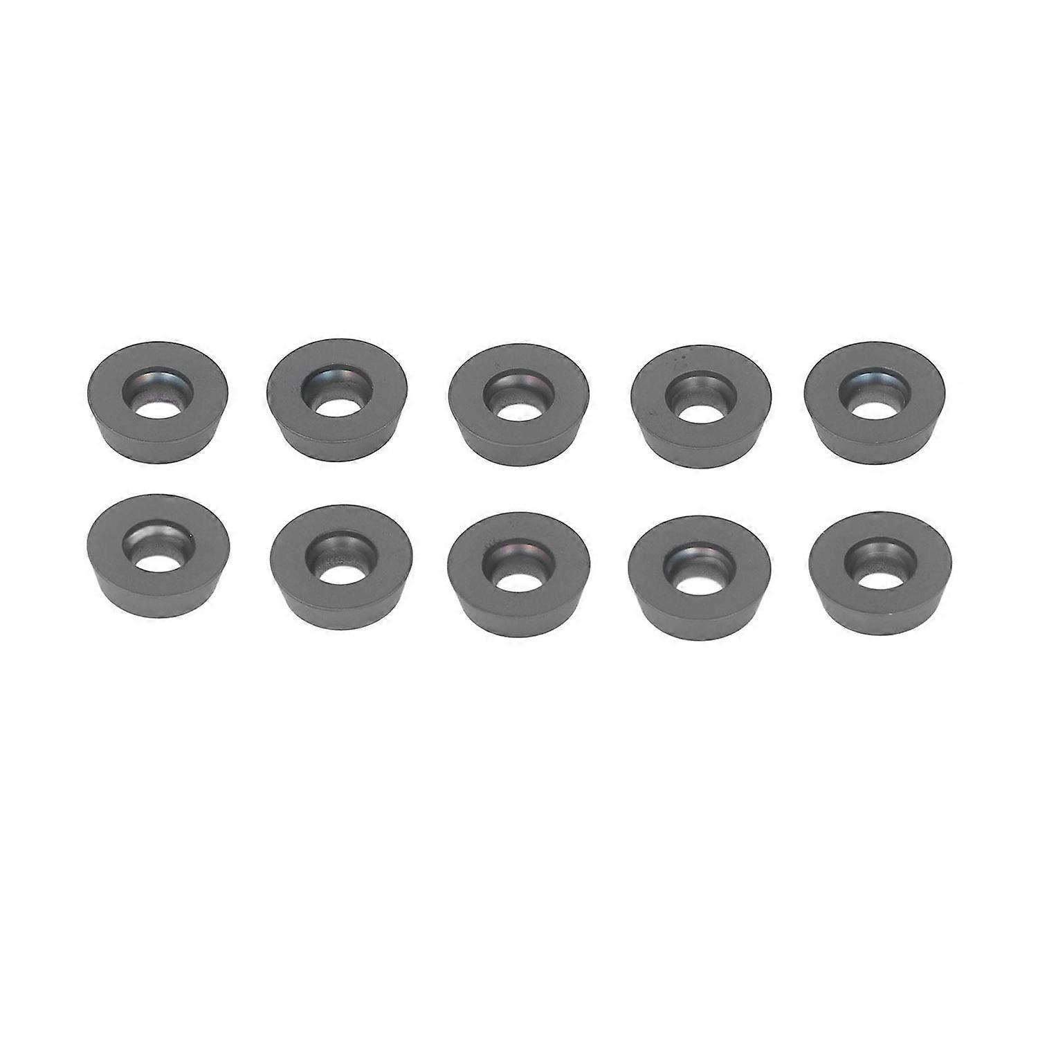 10 Stück Schwarze Hartmetall-wendeschneidplatten, Runde Cnc-dreh- Und Fräseinsätze, Drehwerkzeug (rdmw1604moe)