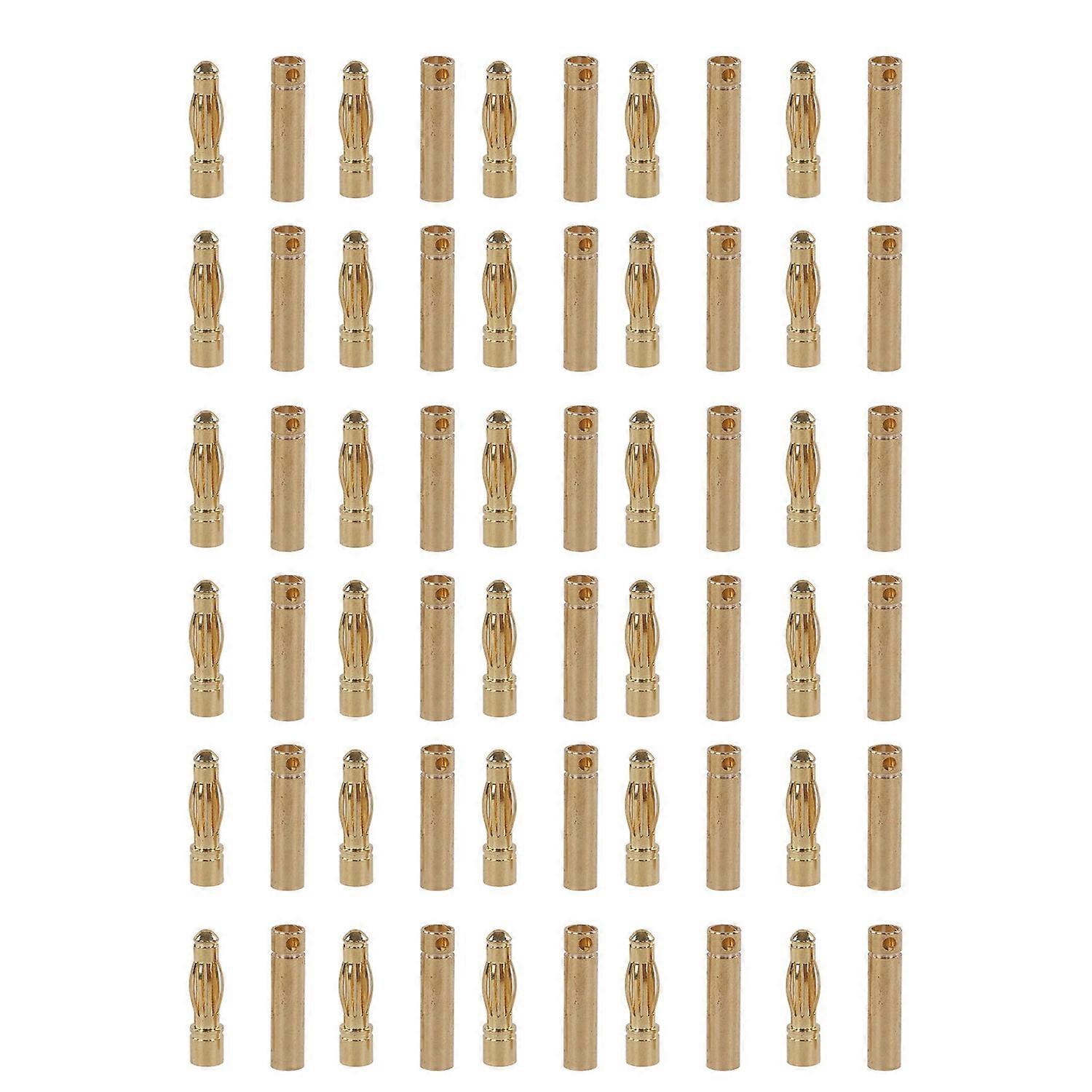 30 Sets Rc-batterie-stecker/buchsen-steckverbinder, Messing, Vergoldet, Bananenstecker Für Rc-batterien, Passend Für Rc-batterien