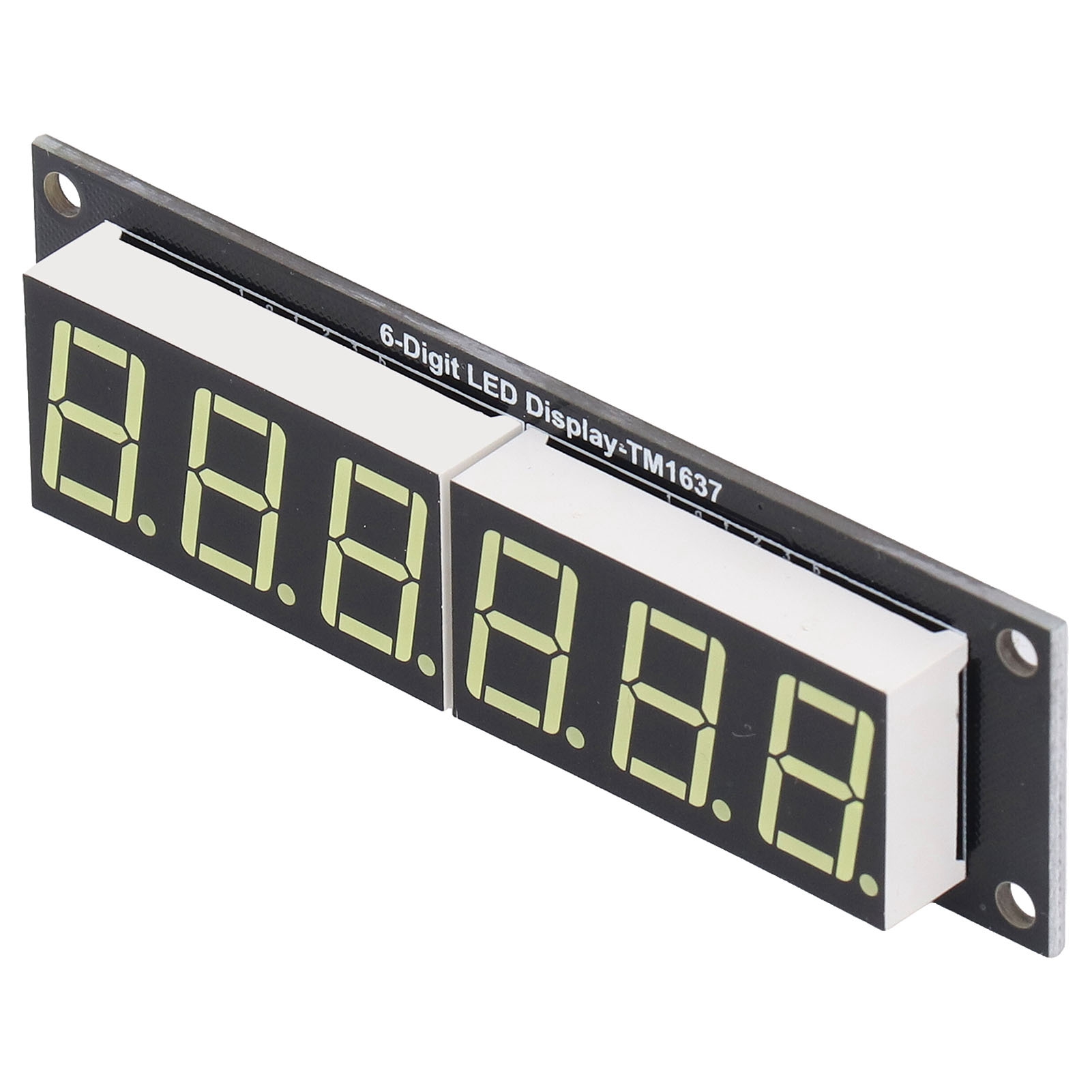Led-digitalanzeigemodul, 6-stellig, 7-segment, Dezimalanzeige, Weißes Licht
