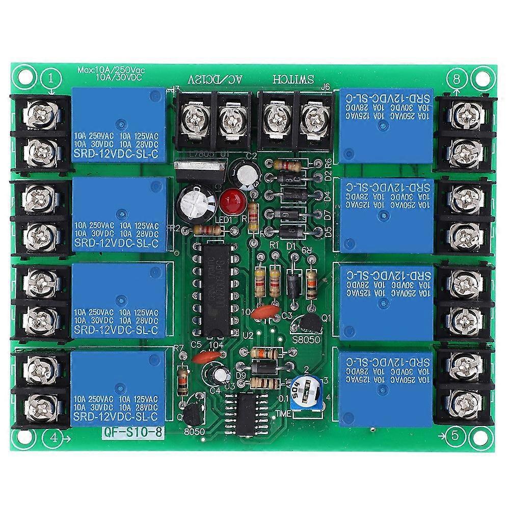 8-kanal-leistungszeitsequenzplatine, 0,2–4 S Einstellbares Sequentielles Steuermodul