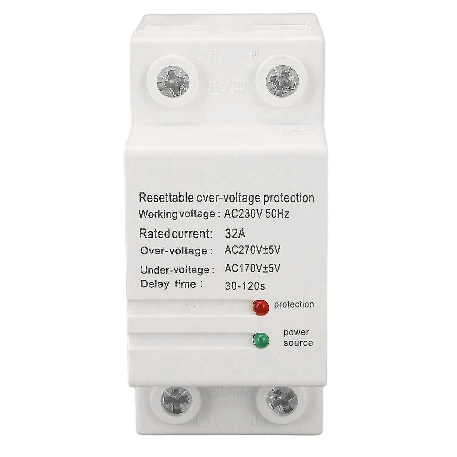 32a Ac230v 50hz Überspannungs- Und Unterspannungsschutzgerät Mit Din-schienenmontage Und Automatischer Rückstellung