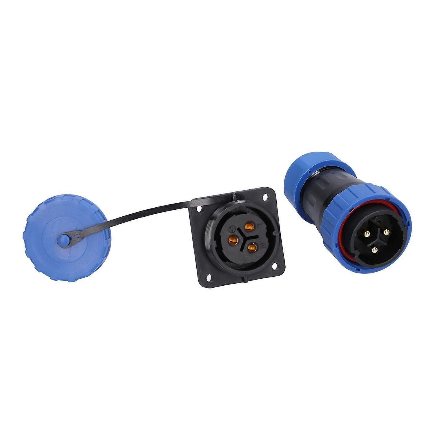 Wasserdichter Quadratischer 4-loch-steckverbinder Ip68 Luftfahrt-stromanschluss 250v 45a Für Kabel Lp28