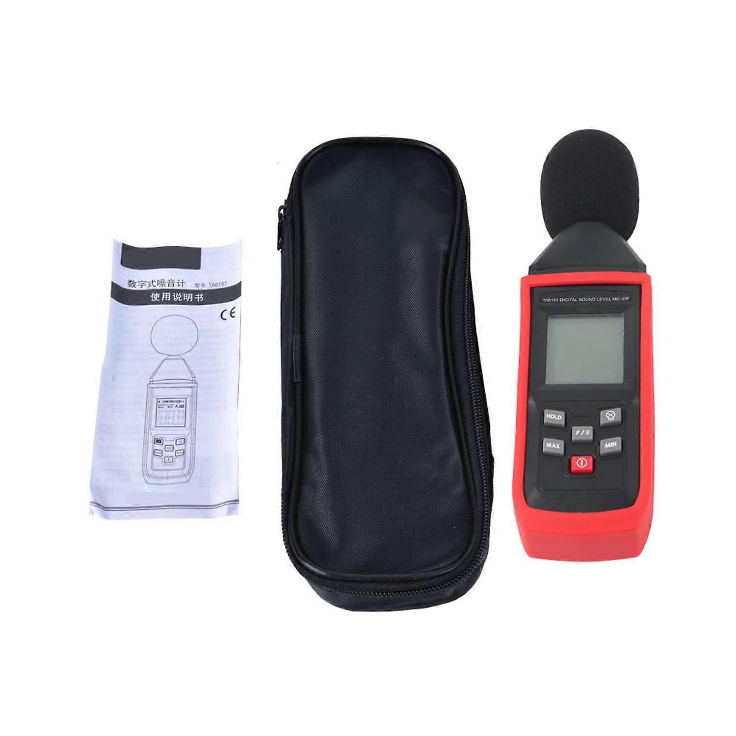 Ta8151 Lcd-digital-schallpegelmesser Geräuschdetektor Tester Daten Dezibelmessung 30-130 Db
