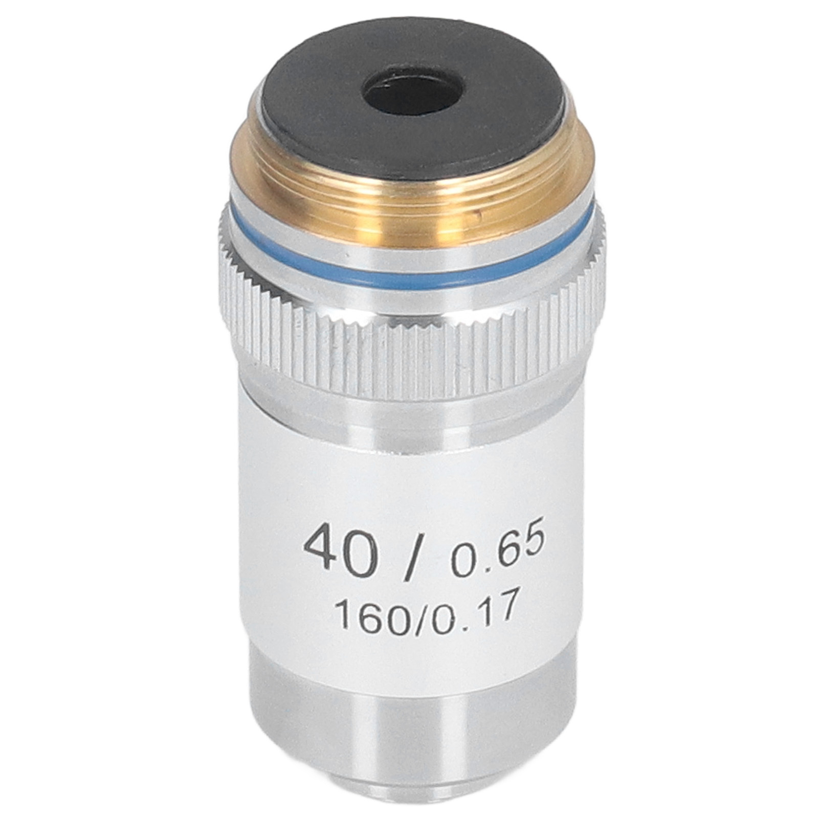 Achromatisches Mikroskopobjektiv, 40-fache Vergrößerung, 20,2-mm-anschluss, Standard-rms-silber