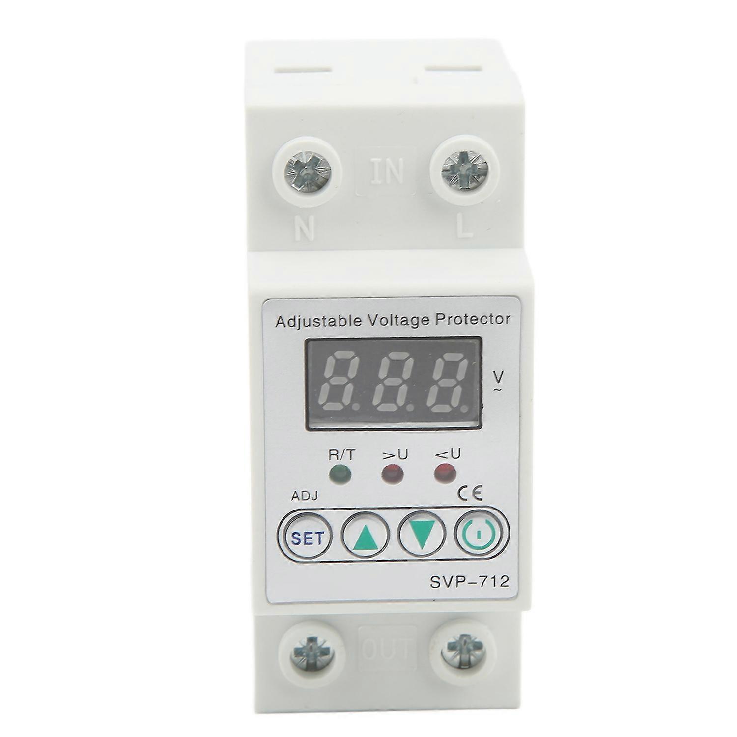 Über- Und Unterspannungsschutzgerät Mit Einstellbarer Spannungsschutzfunktion, Automatischer Verzögerung Und Rückstellung (220 V)