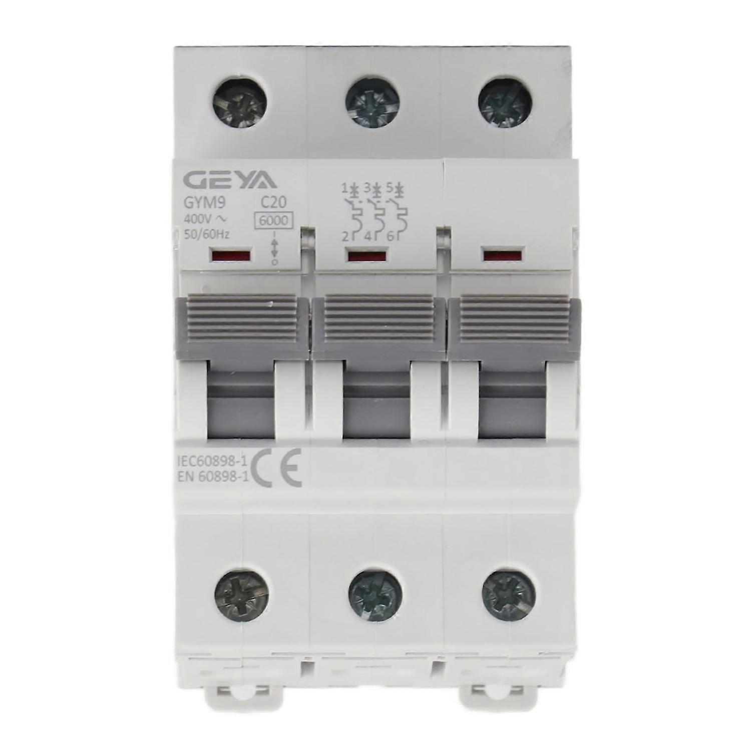 Gym9‑c65 Miniatur-leistungsschalter, 3-polig, 400 V Ac, Hochwertiger Leistungsschalter