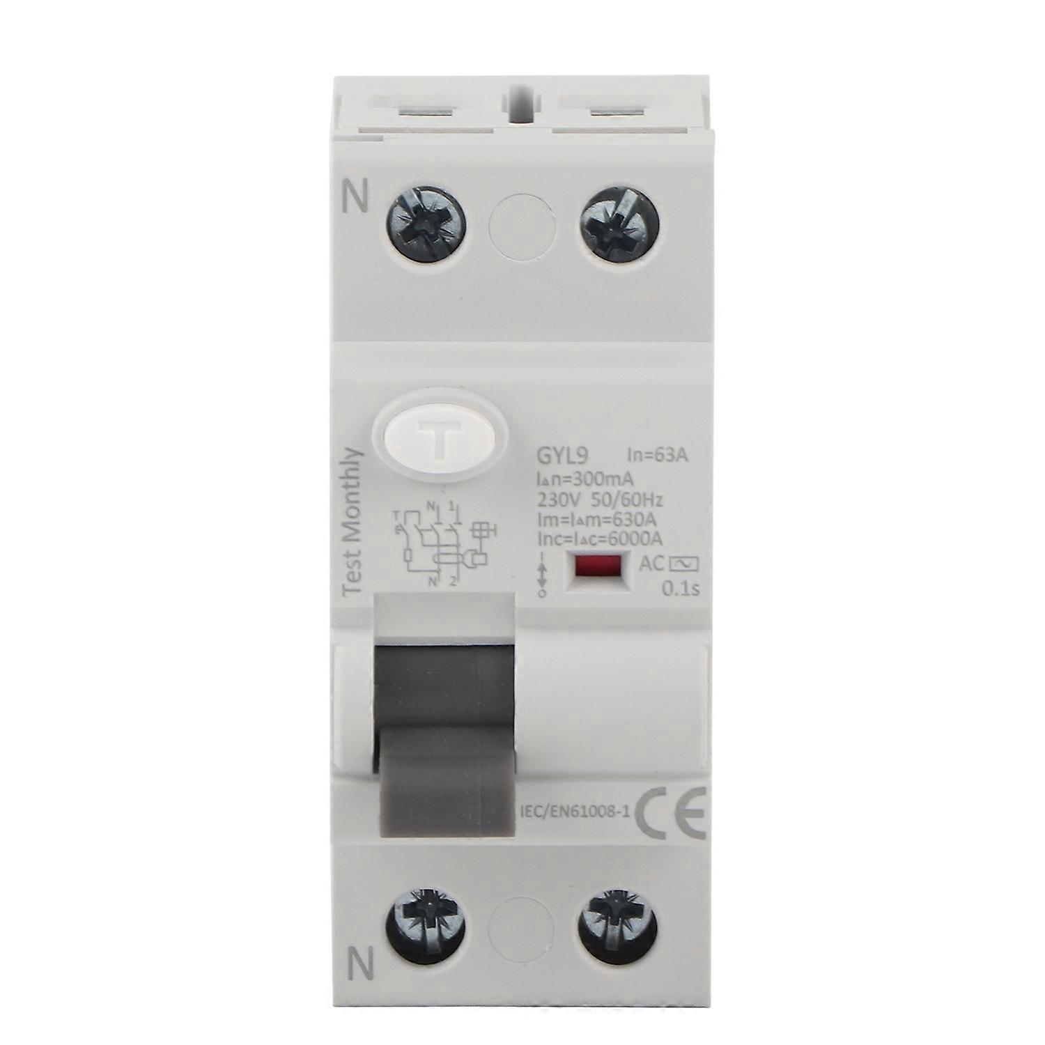 Gyl9 Leitungsschutzschalter 2p 230v 50/60hz Ip20 Fehlerstromschutzschalter