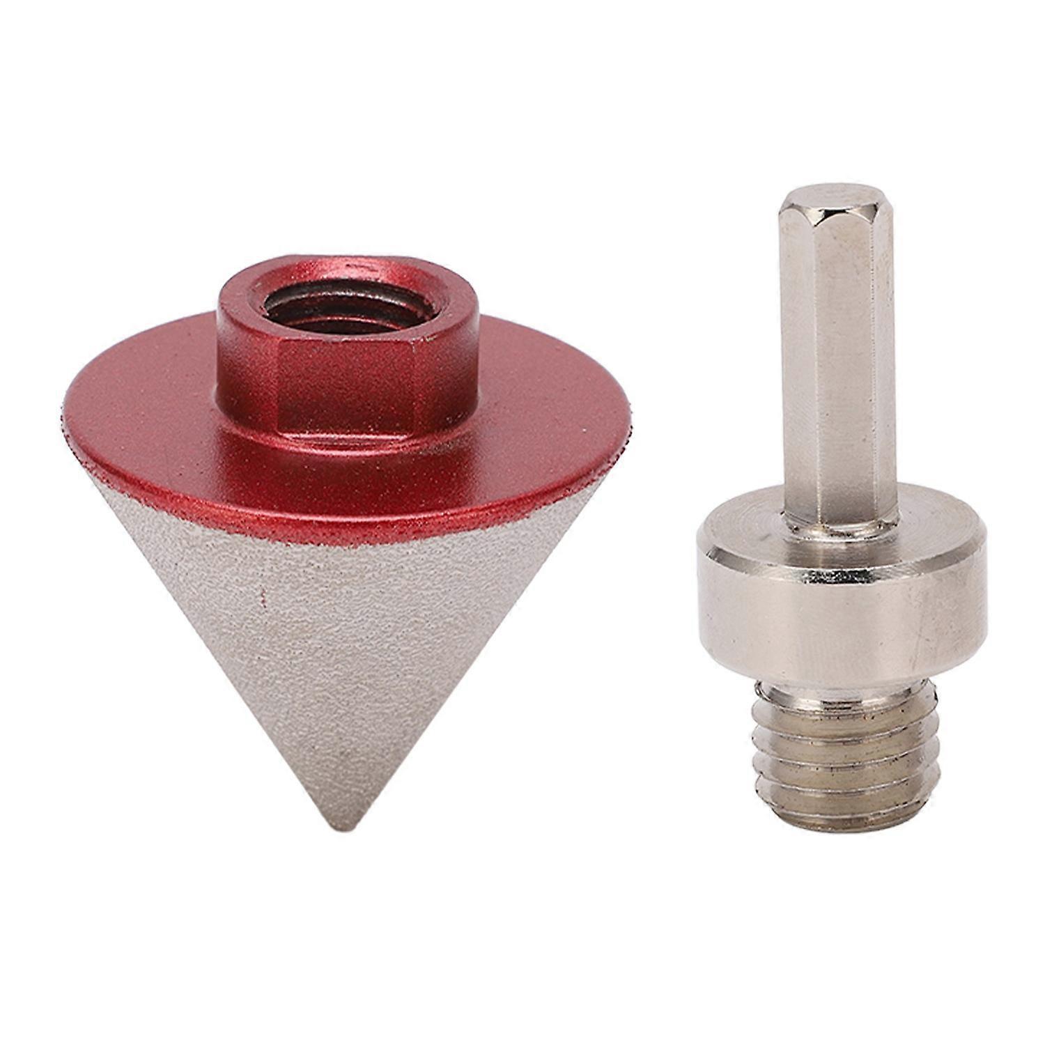 48-mm-diamant-fasenfräser Mit Adapter, 60°-winkel-kegelfasenfräser Für Marmor Und Glas
