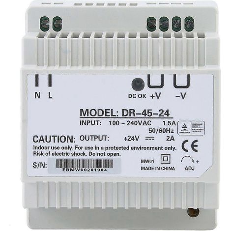 Dr-45-24 45w Einzelausgang 24v Din-schienen-netzteil Ac/dc-schaltnetzteil