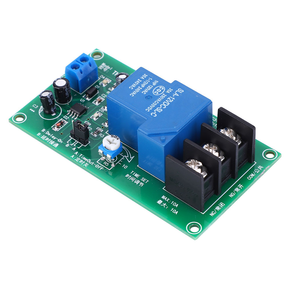 30a Dc 12v Verzögerungsrelais-modul, Verzögerungstimer-platine, Zeitbereich 0,1-5 Sekunden