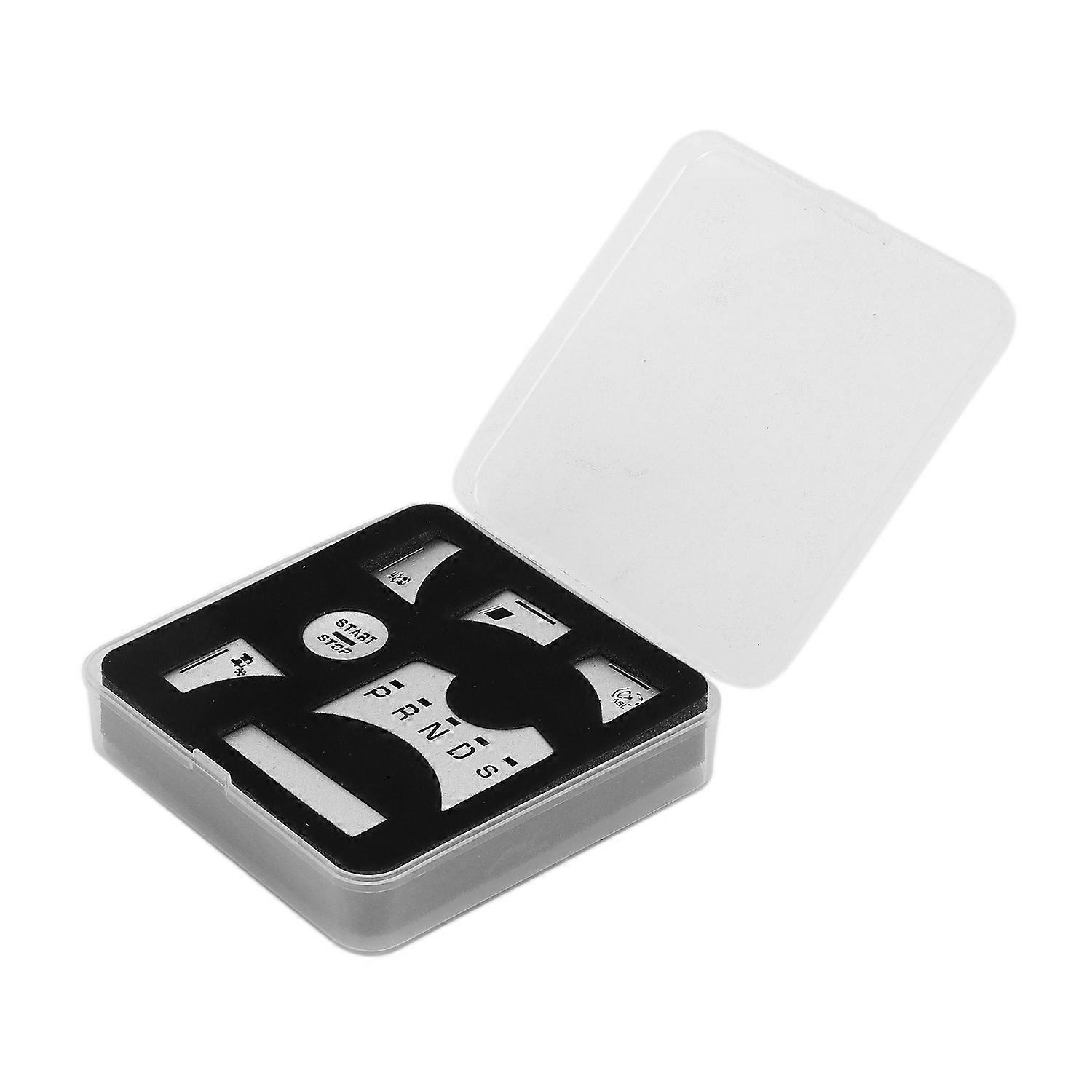 7-teiliges Set Silberne Aufkleber Zur Abdeckung Der Schaltknöpfe Der Mittelkonsole Als Ersatz Für Jaguar Xf 2012–2011