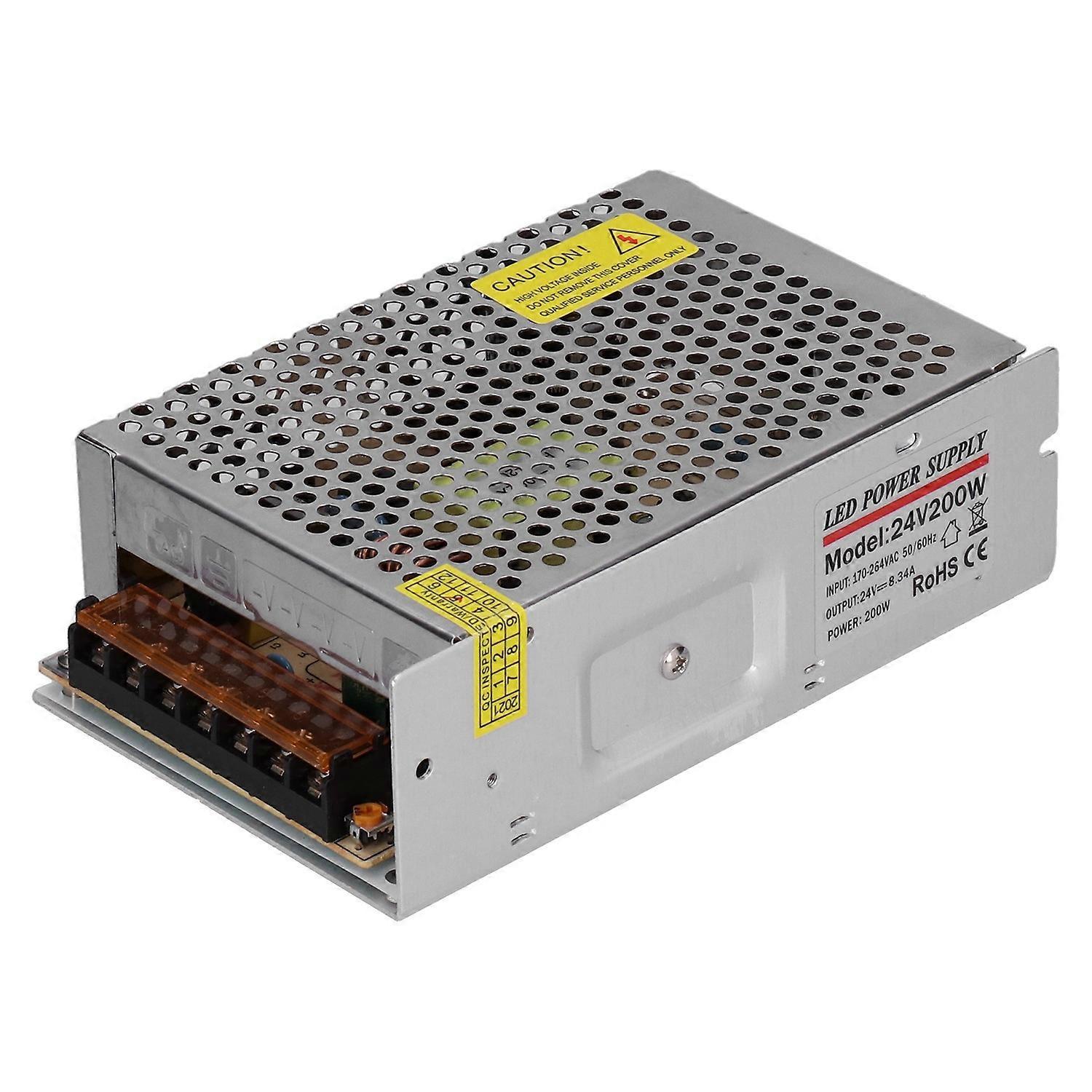 Yy‑200‑24 Schaltnetzteil-treiber Für Innenräume, Wechselstrom 170‑264 V Auf Gleichstrom 24 V, 8,34 A, 200 W Für Sicherheitsüberwachung