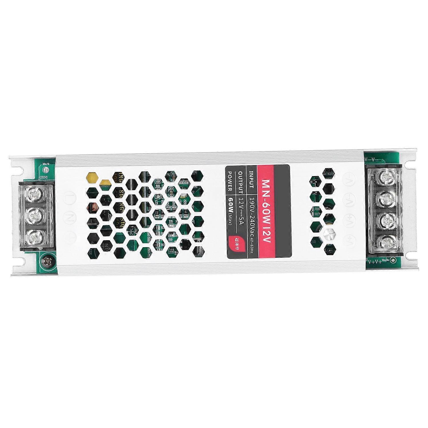 Led-schaltnetzteil-treiber, Ultradünner, Langer Streifen, Wasserdichter Transformator-adapter, 60 W (dc12v)