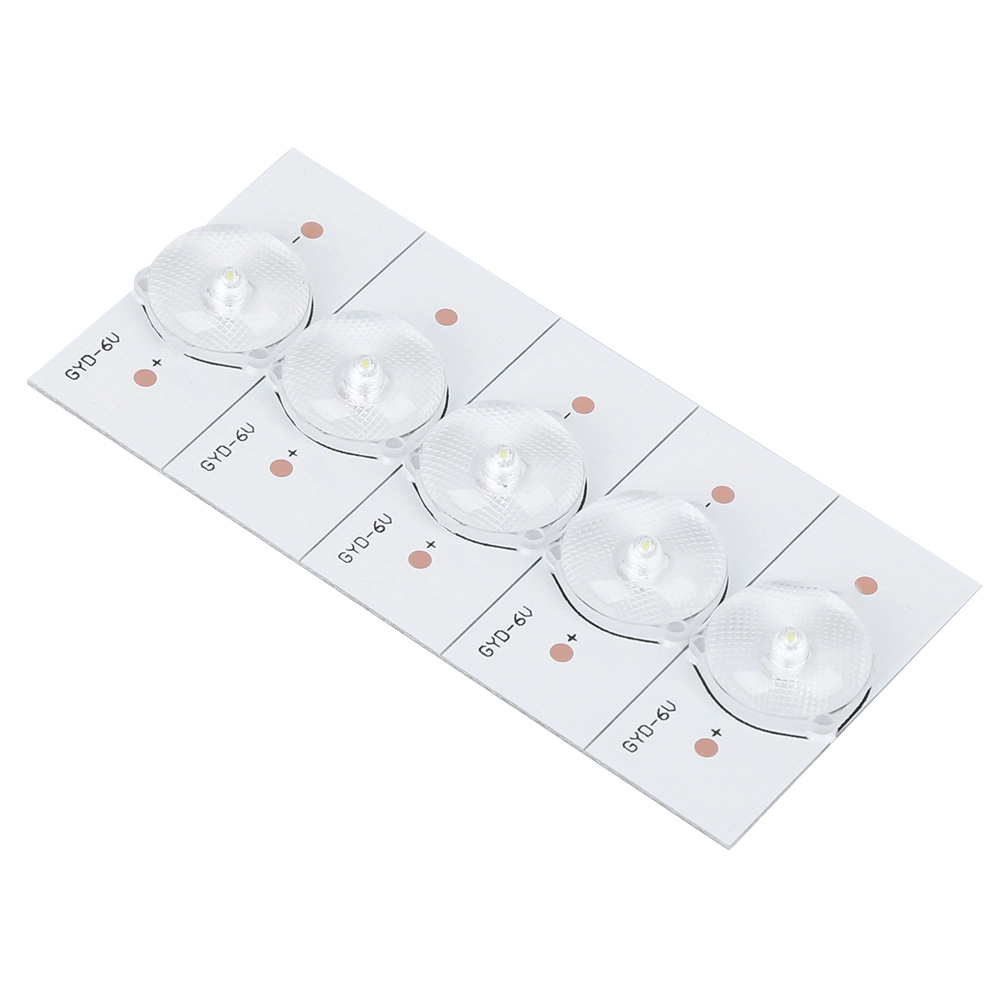 6v Weißlicht-smd-lampenperlen Für Allgemeine Anwendungen Mit Optischem Linsenfilter Für Led-tv-reparaturen (20 Stück)