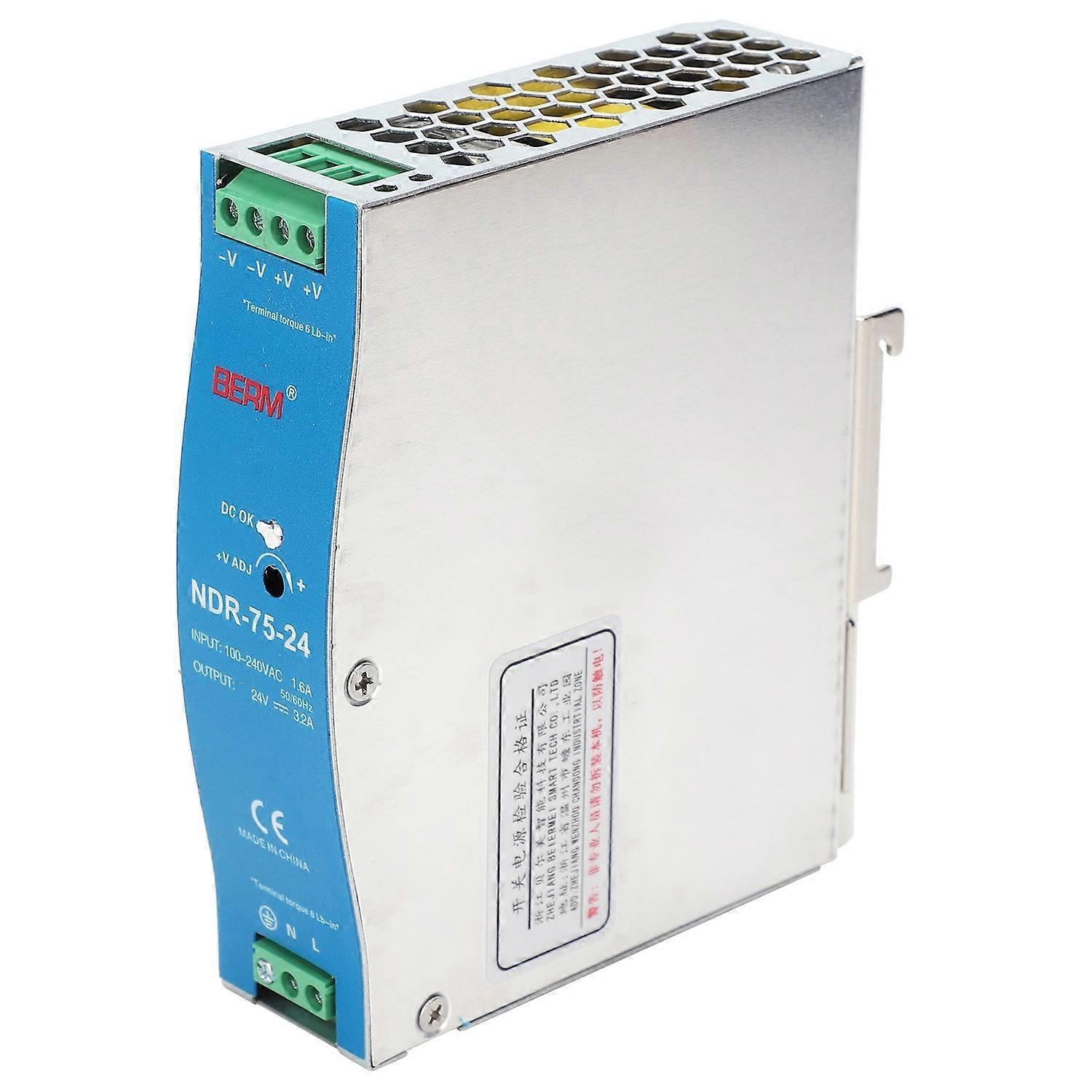 Berm Schaltnetzteil Für Sps Ndr-75-24 75w 24v 3,2a 100-240vac Eingangsspannung