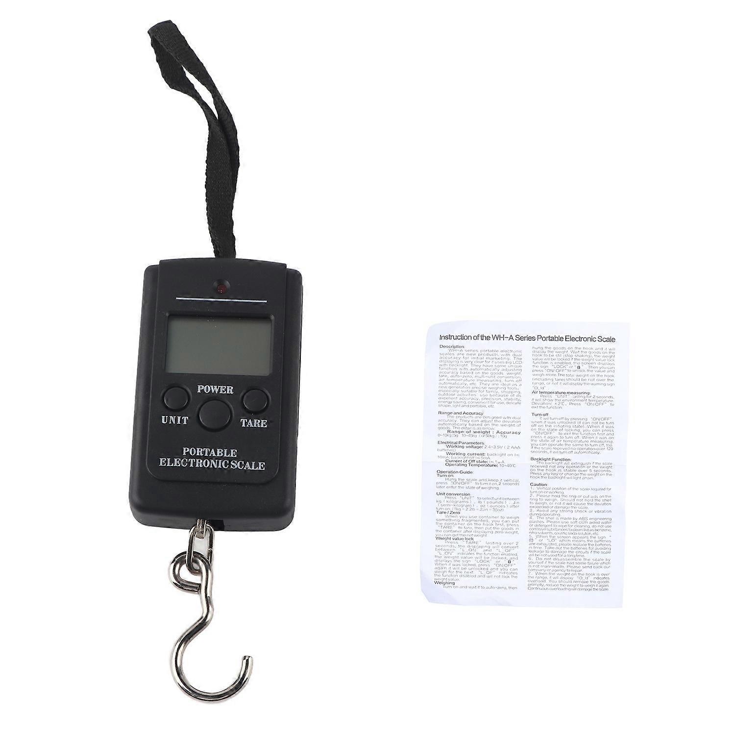 Tragbare Elektronische Mini-quadratwaage 40 Kg 10 G Gewicht Steelyard Mit Aufhängehaken Wha01l