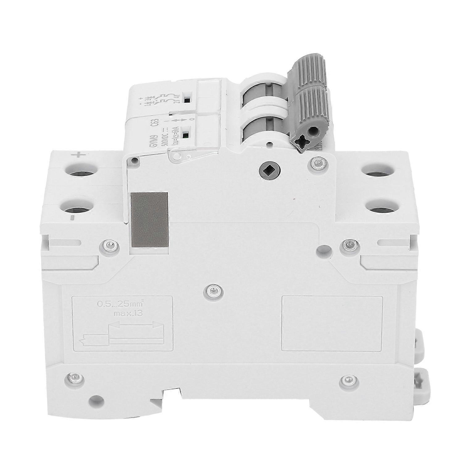 Dc-leistungsschalter 2p Mini Tragbares Elektronisches Schutzgerät Gym9‑c63 1-63a