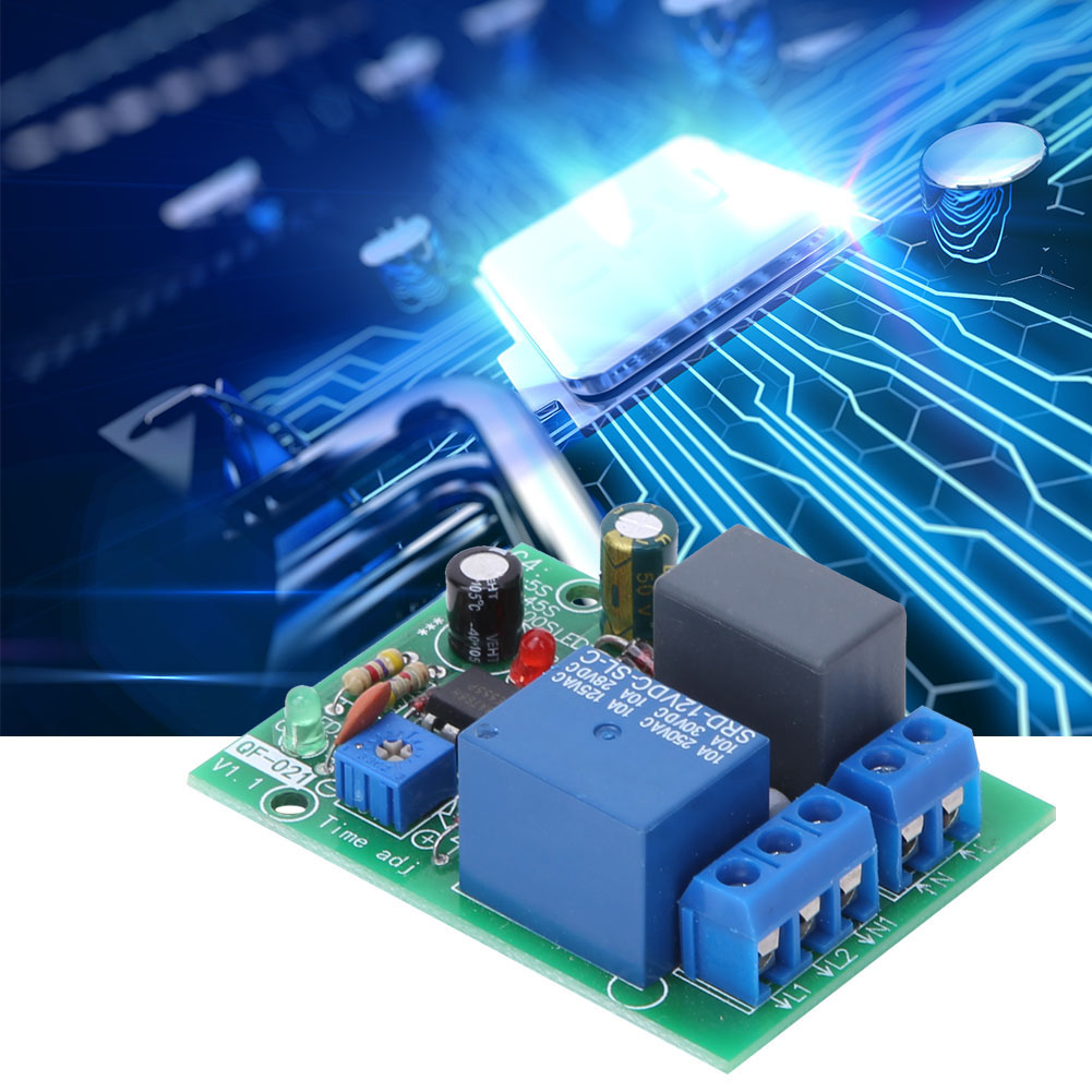2 Stück Zeitverzögerungsrelais-module, Industrielle Steuerelemente Für Monostabile Schaltungen (100-240 V)