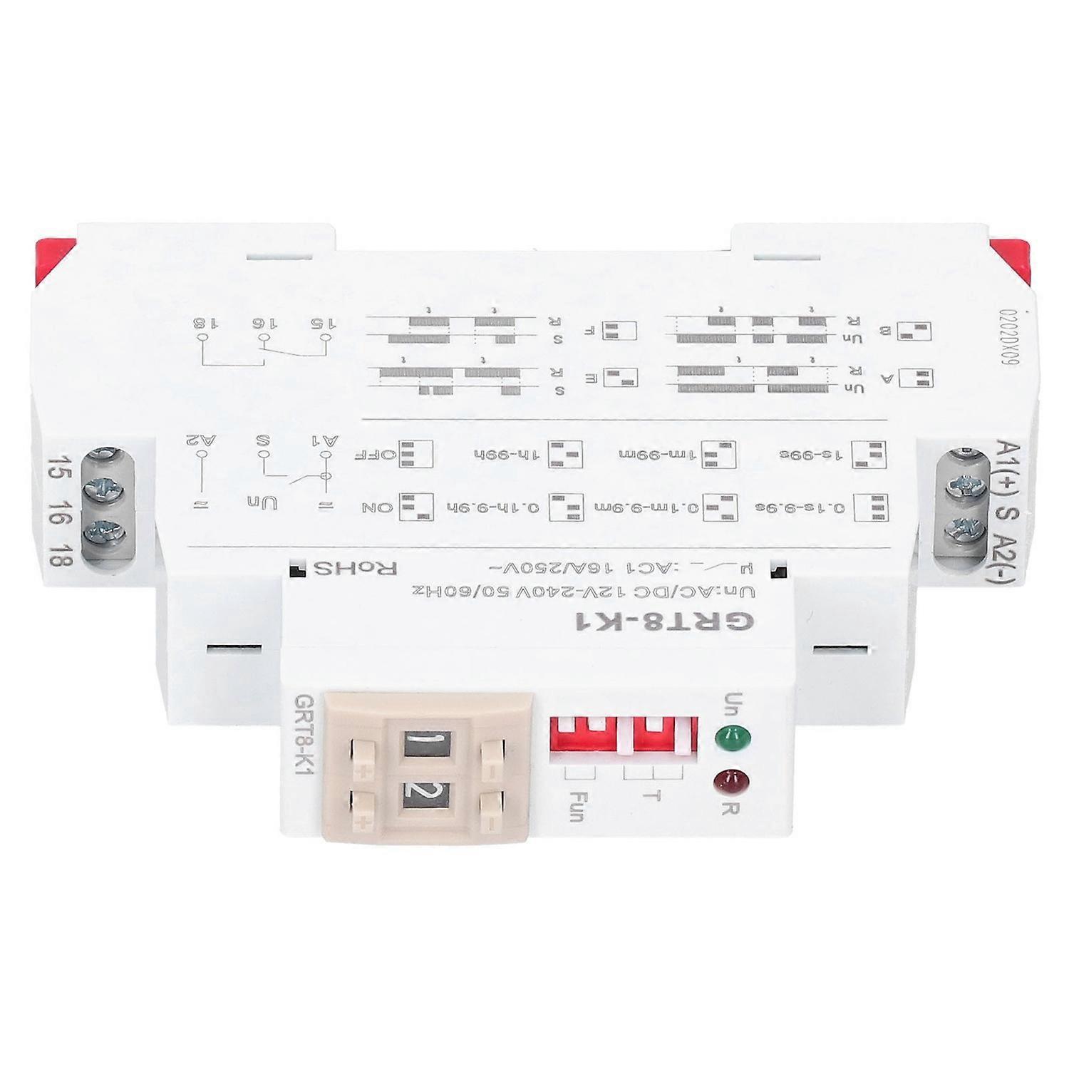 Zeitrelais Mit 4 Verzögerungsmodi, Digitale Elektronische Bauteile Grt8-k1, Ac/dc 12–240 V, 50/60 Hz