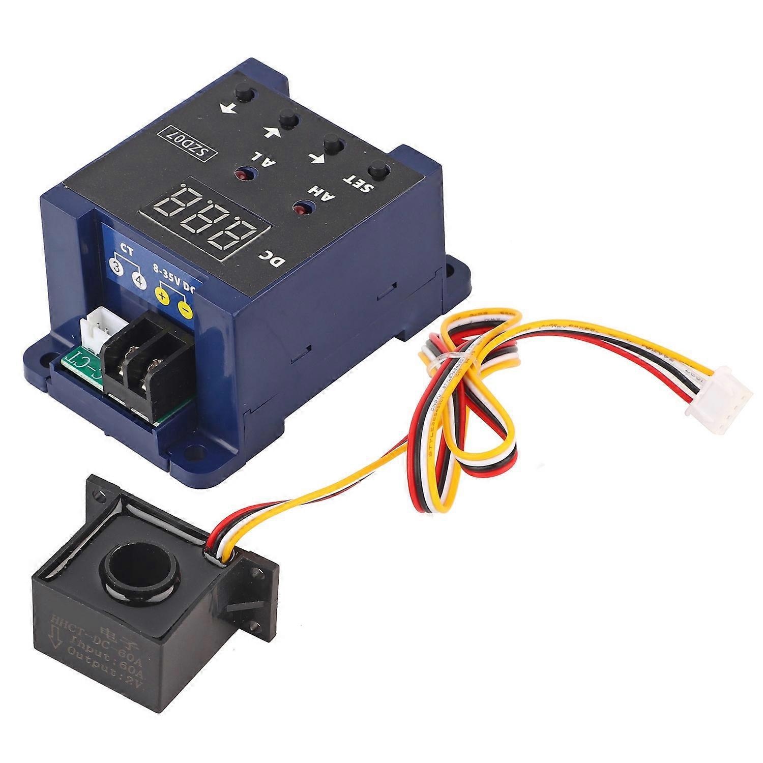 Dc-digitalamperemeter, Stromsensor, Schalter, Überlastalarm, Überlastschutz, Szd07 Dc 8–35 V