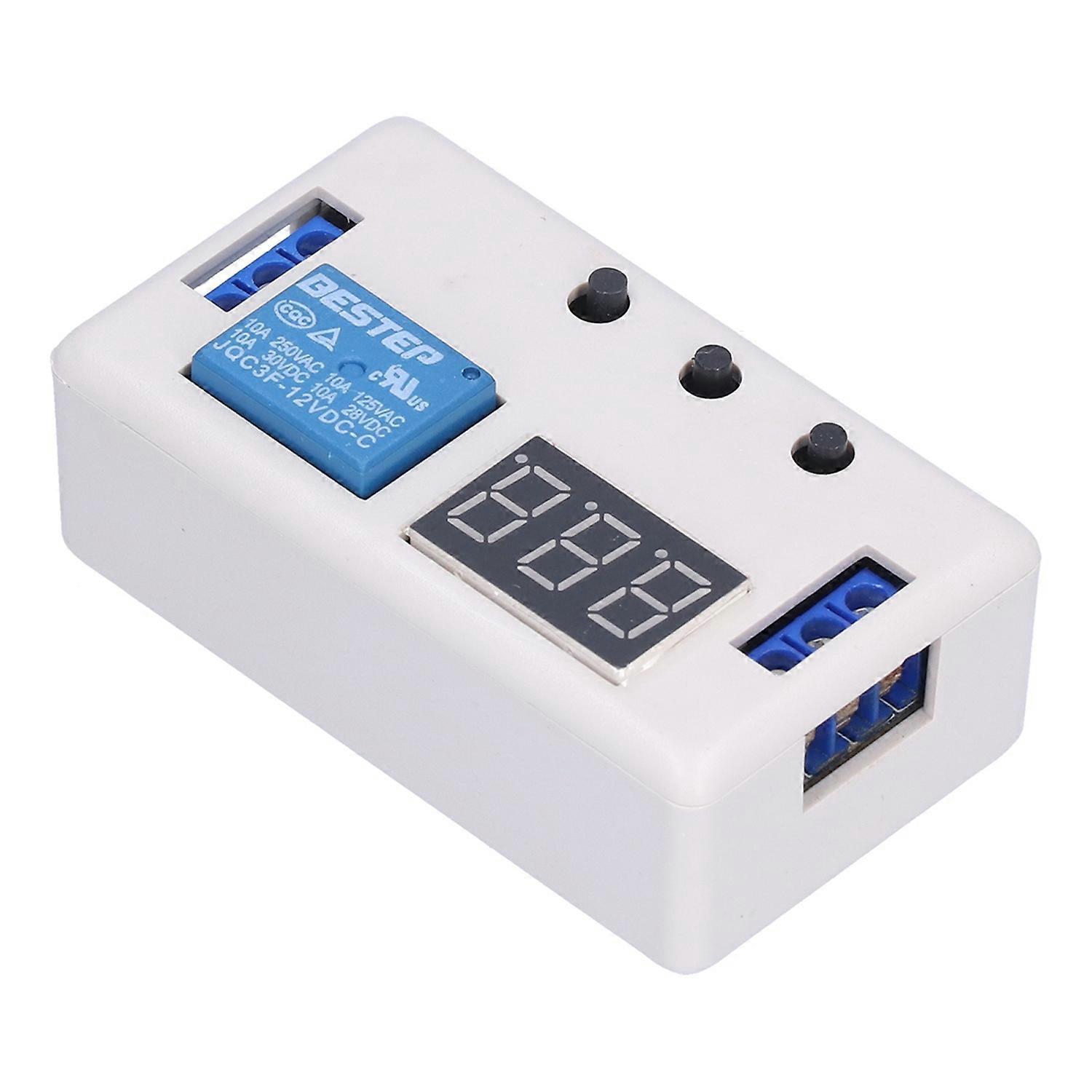 Zeitrelais Aus Kunststoff, 1-wege-dauerspeicherschalter, Einstellbares Elektronisches Bauteil, 12 V Dc