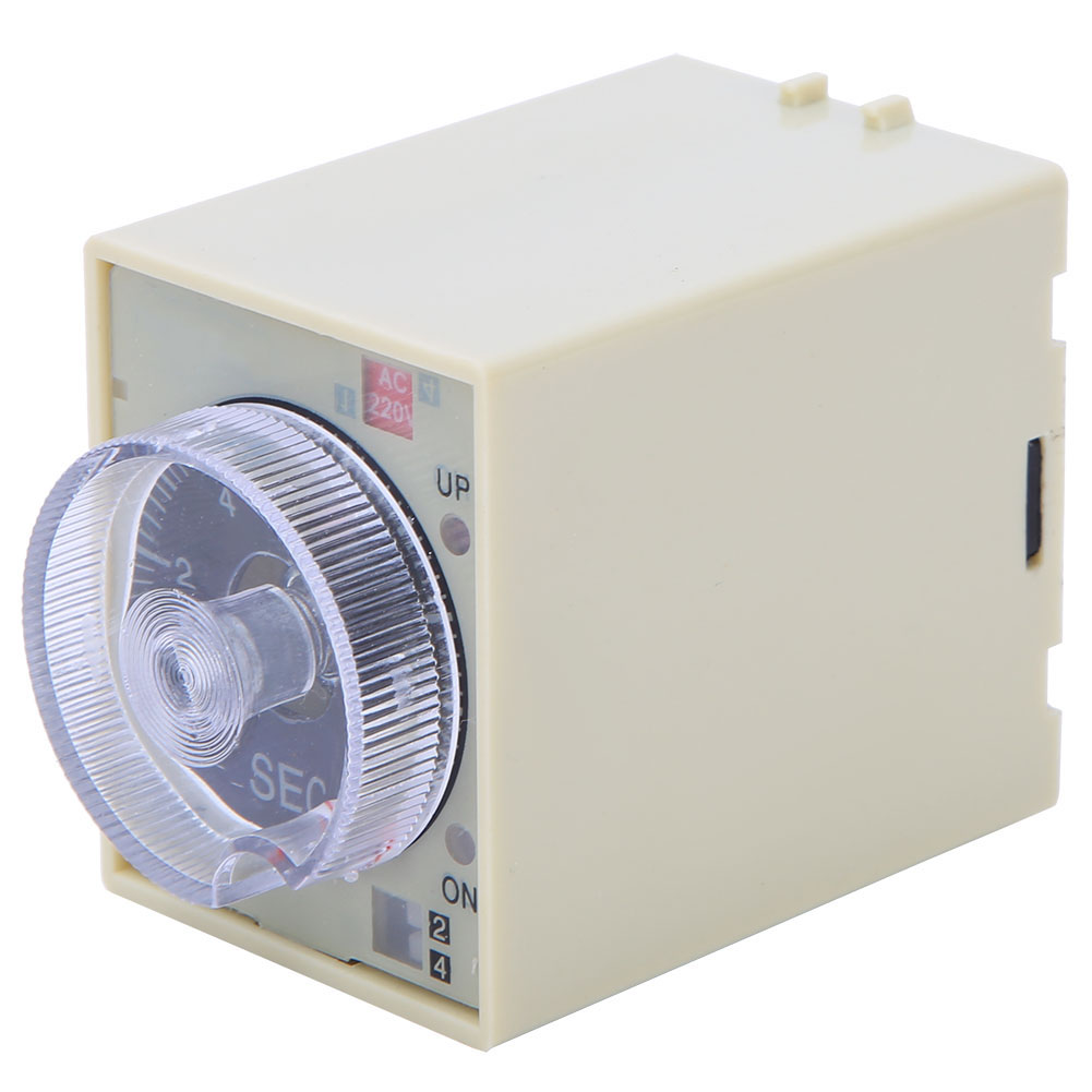 Verzögerungsrelais Mit Einstellbarem Drehknopf, Hochwertigen Legierungskontakten Und Pc-gehäuse (st3pa D), 220 V Ac, 50/60 Hz