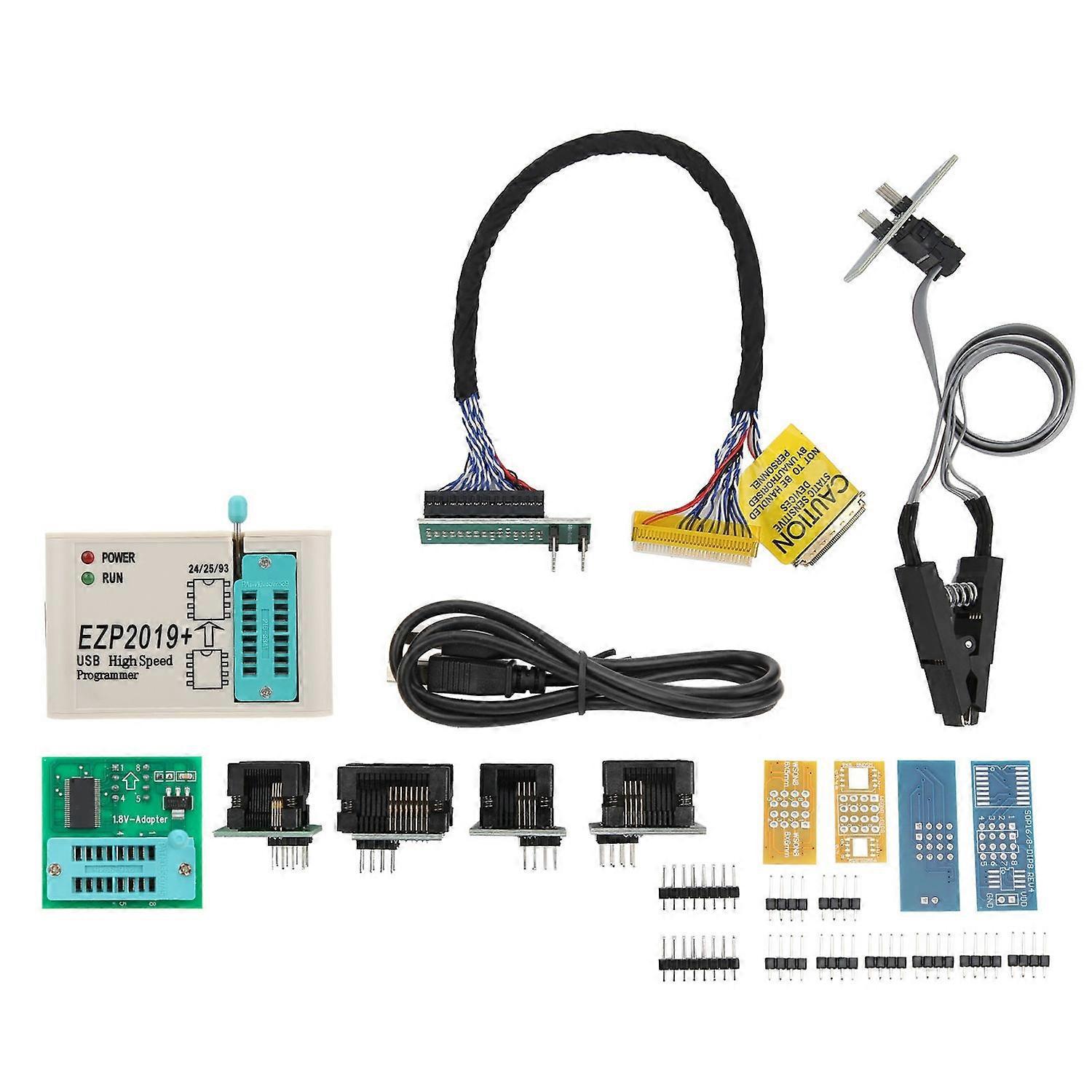 Hochgeschwindigkeits-programmierbuchse Usb 2.0 12 Mbit/s, 12 Steckplätze Für Chips Der Serien 25/25/26/93, Ezp2019