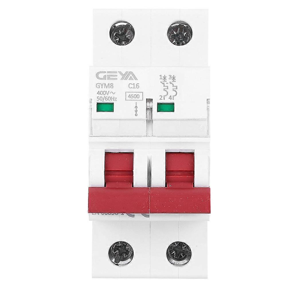 Gym8 Miniatur-leistungsschalter, 2-polig, Kleiner Luftschalter, Schutzschaltung, 400 V Ac, 50/60 Hz