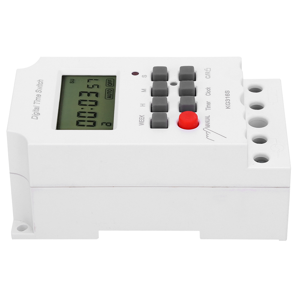 Digitaler Zeitschalter Mit Lcd-anzeige, Mikrocomputer, Sekundensteuerung, 32 Gruppen, Ein/aus, 220 V, Kg316s