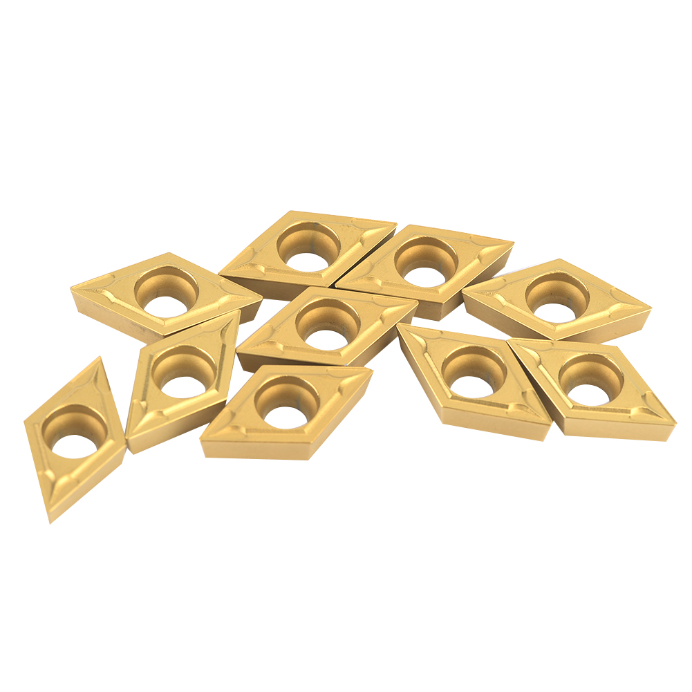 10 Stück Dcmt11t304-hm Ybc251 Dcmt32.51-hm Cnc-hartmetall-wendeschneidplatten Für Drehmaschinen