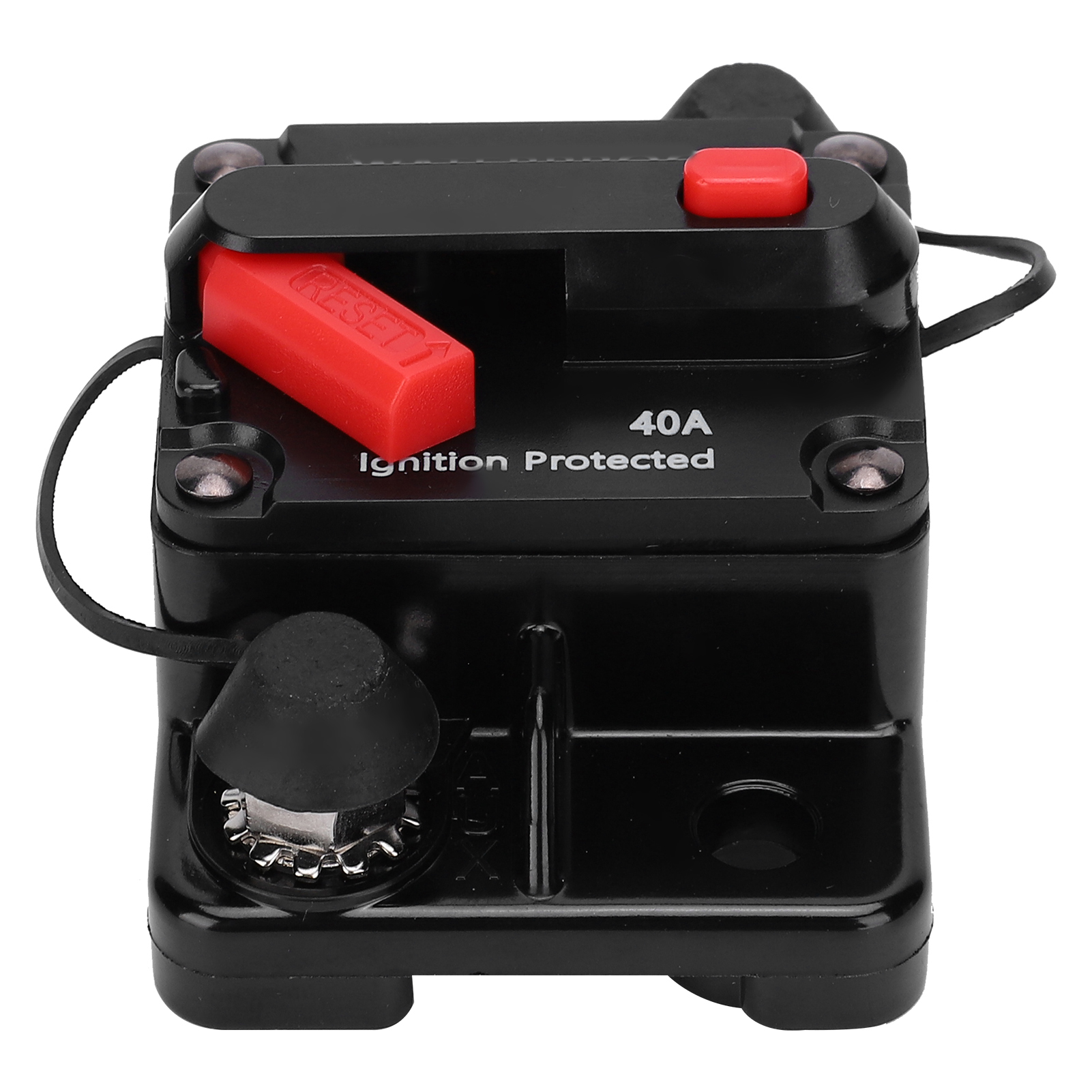 Sicherungshalter Mit Automatischer Rückstellung, Kupfer, Wasserdicht, Automatischer Schalter, Rot, Dc 12–42 V, 40 A