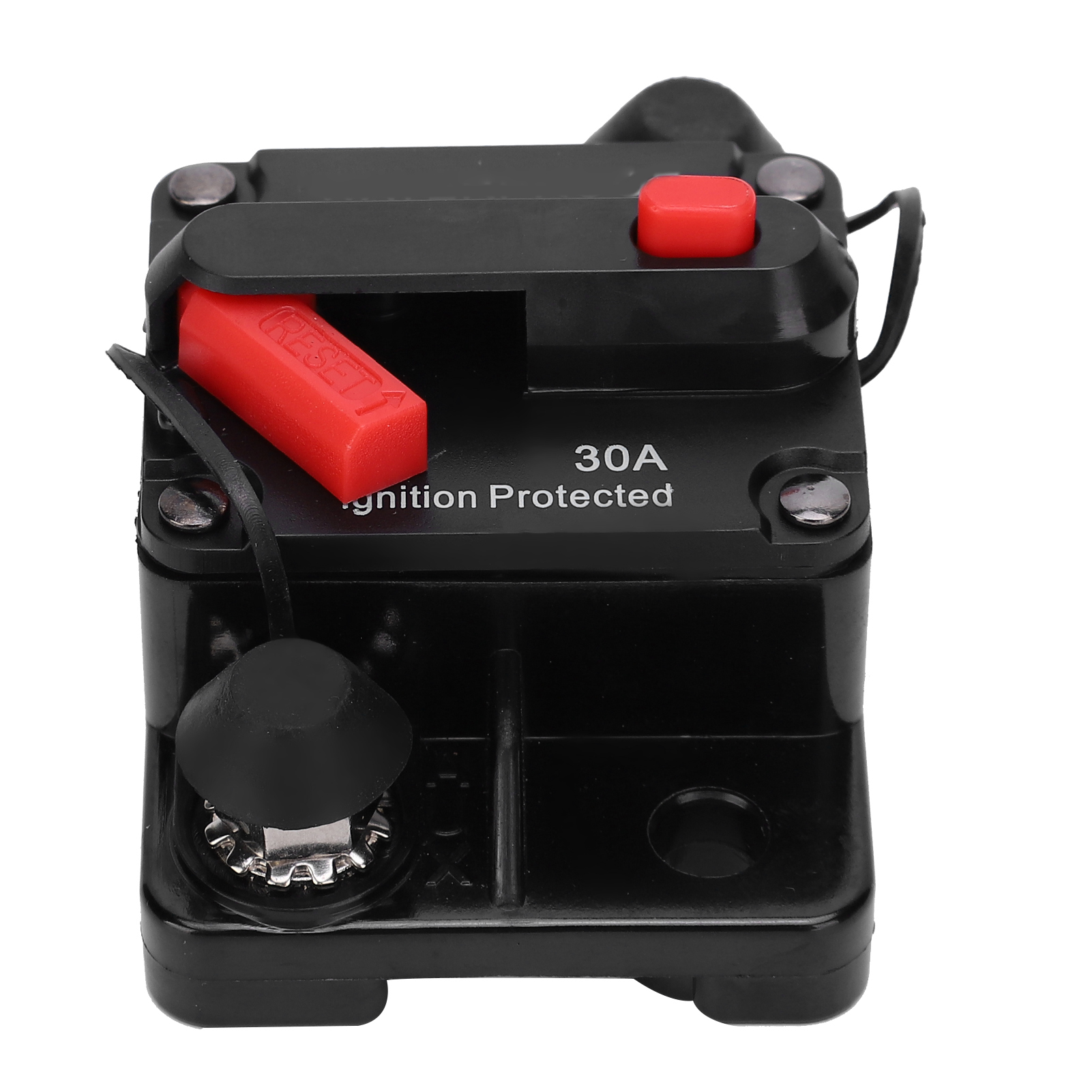 Sicherungshalter Mit Automatischer Rückstellung, Kupfer, Wasserdicht, Automatischer Schalter, Rot, Dc 12–42 V, 30 A