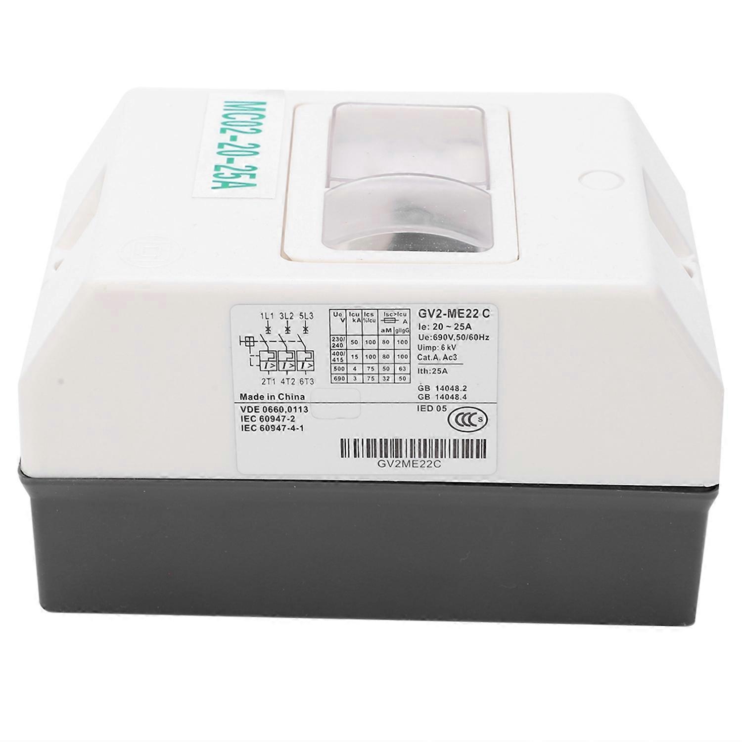 Motorschutzschalter, Leitungsschutzschalter, Wasserdichter Schutz, Ersatzteil Mc02‑20‑25a 220v/380v