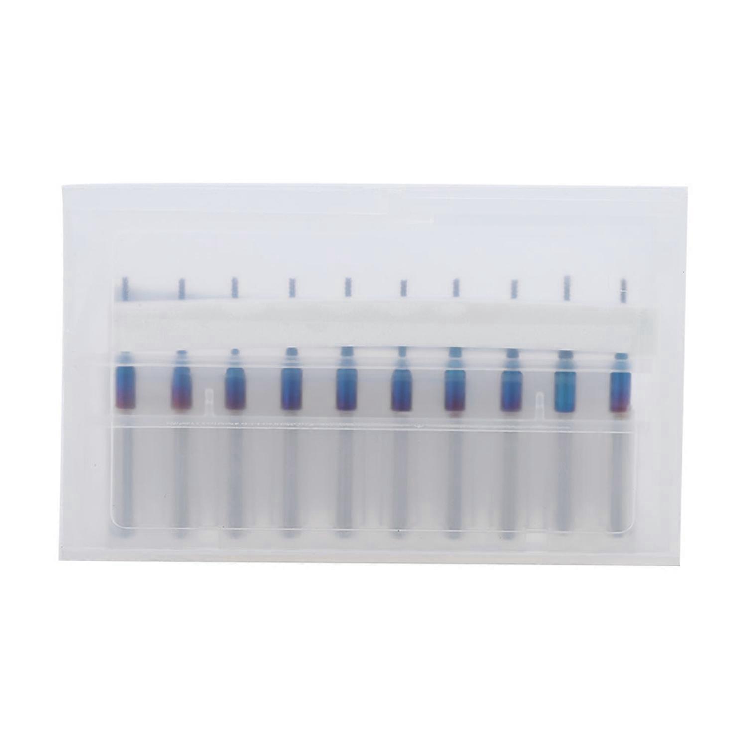 10 Stück Hartmetall-fräser, Blauer Schaftfräser, Gravierfräser Für Cnc-leiterplattenmaschinen (1,0 Mm)