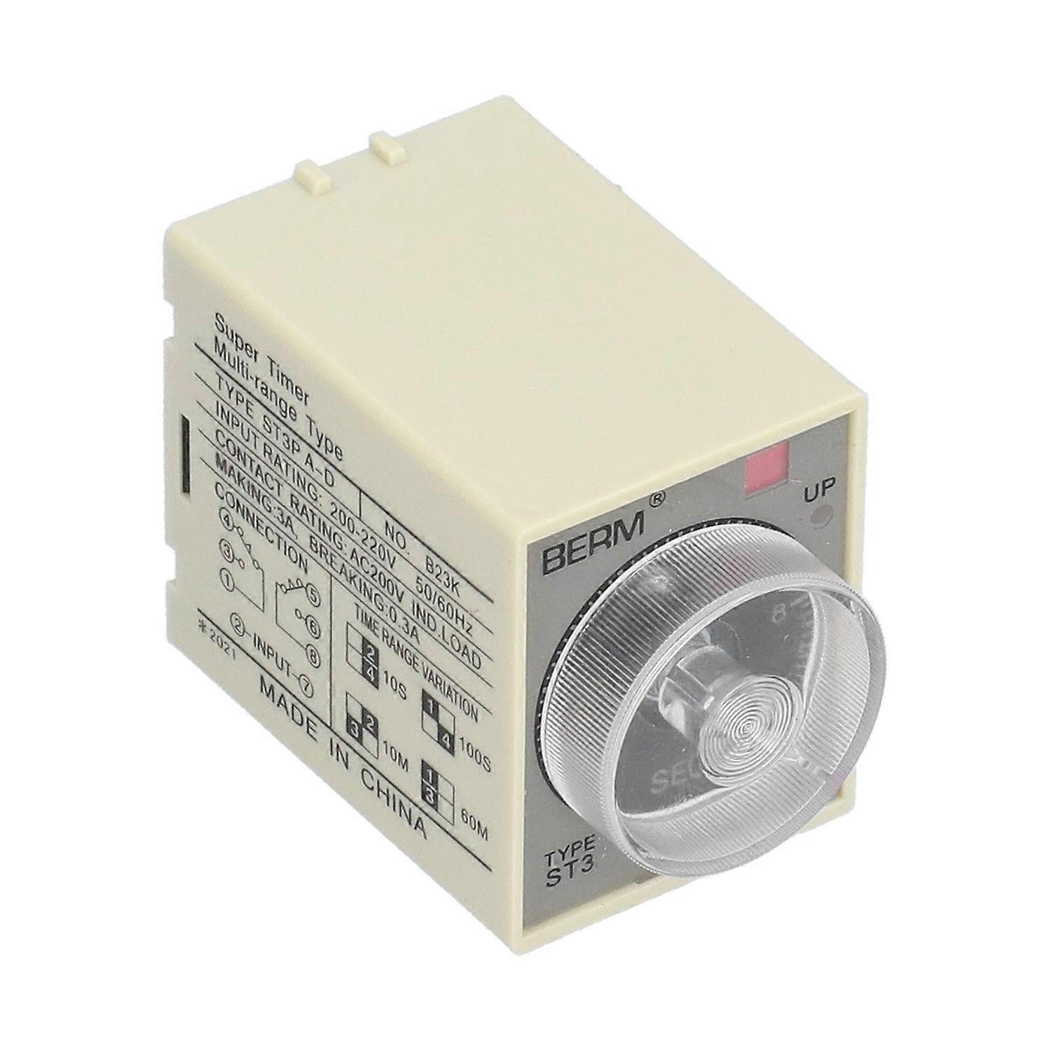 Berm Zeitrelais Einstellbare Einschaltverzögerung Zubehör Ersatzteil St3pad(ac220v )