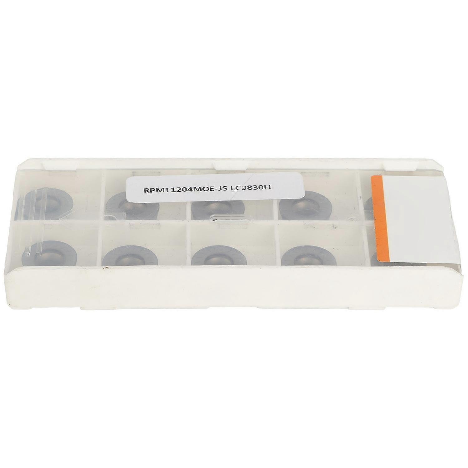 10-teiliges Set Wendeschneidplatten Aus Hartmetall Mit Runden Schneidplatten Für Dreh- Und Fräsmaschinen (rpmt1204moejs)