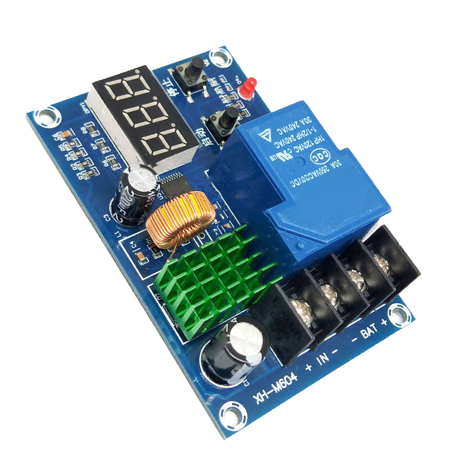 Lithium-batterie-ladesteuermodul Mit Digitalanzeige, Batterieladegerät-schutzschalter (6–60 V)